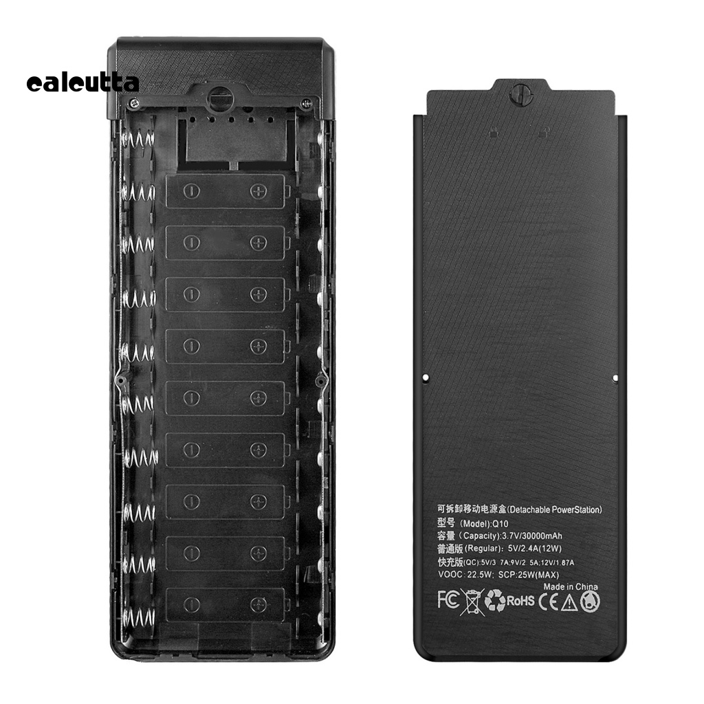 Hộp Sạc Dự Phòng 10x18650 Pin Màn Hình LED Kỹ Thuật Số