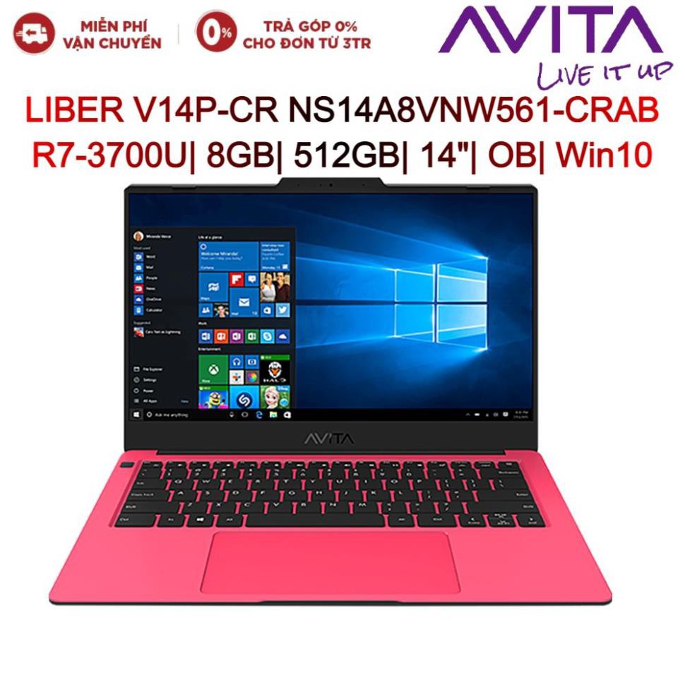 Laptop Avita LIBER V14P-CR NS14A8VNW561-CRAB R7-3700U| 8GB| 512GB| 14"FHD| OB| Win10 | BigBuy360 - bigbuy360.vn