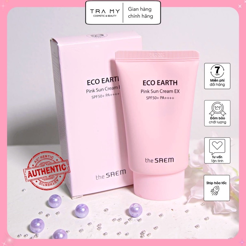 🔆Kem Chống Nắng The Seam Eco Earth Power Pink (SPF 50+/PA)++++