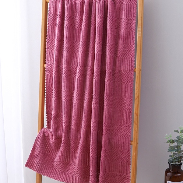 Khăn tắm đa năng in hình gấu ngộ nghĩnh không sổ lông không phai mầu kt 50cm x 100 cm