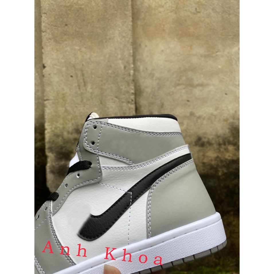 Giày thể thao sneaker J đen Cao, Giày J xám cao Panda full box nam nữ đủ size