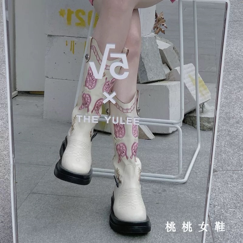 Giày boots cowboy cao bồi nữ