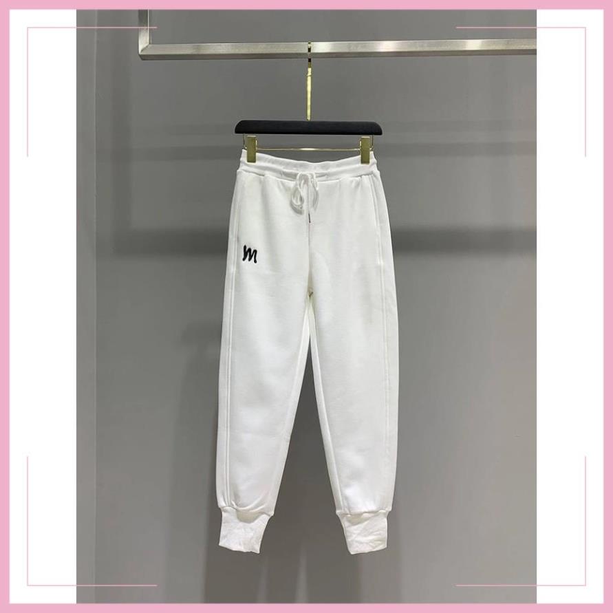 Quần Jogger Thể Thao Nữ in Chữ Bo Gấu vải Da Cá 65