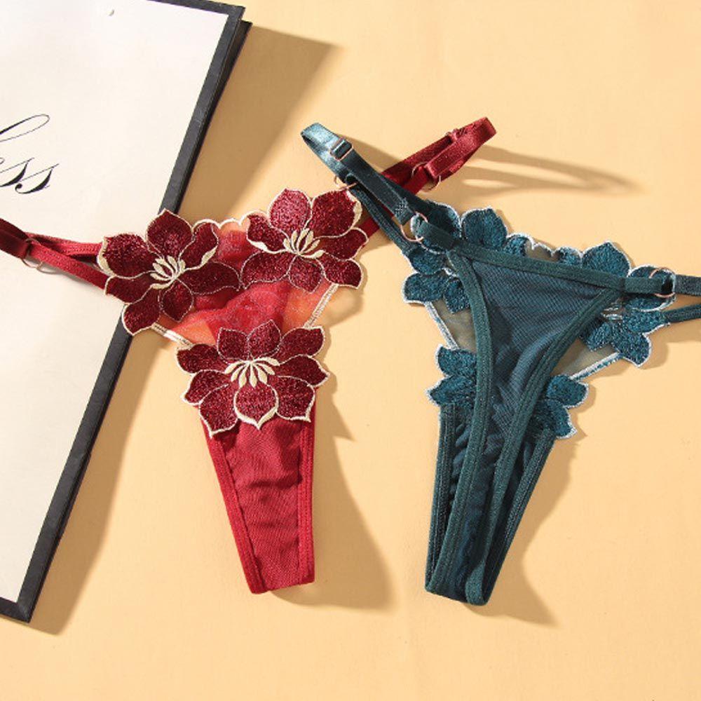 OCEANMAP Quần Lót Nữ Thêu Hoa Gợi Cảm