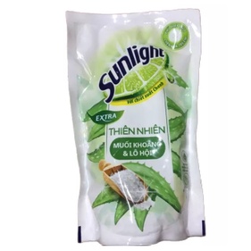 Nước Rửa Chén Sunlight Thiên Nhiên Muối khoáng và Lô hội 550g
