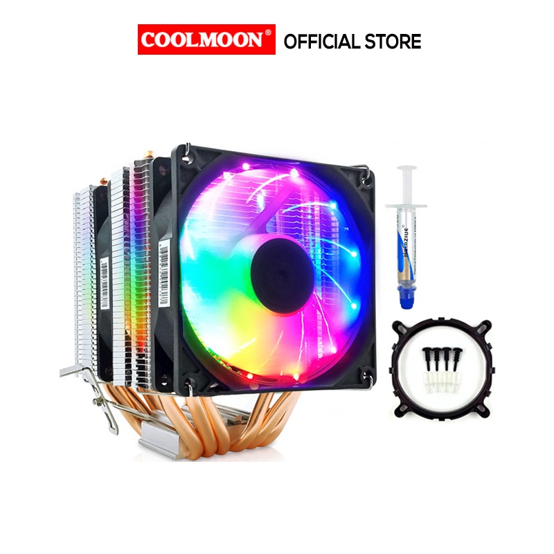 Tản Nhiệt Khí, Fan CPU Snowman M-X6 Streamer Edition Led RGB Dual Fan - Hỗ Trợ All CPU