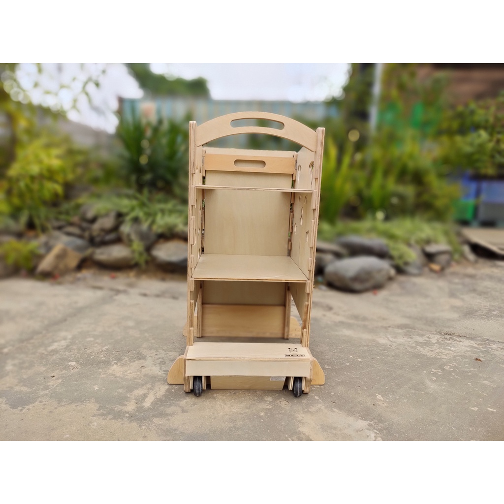 Ghế đứng học tập Montessori - learning tower - Kitchen Helper - thanh đứng học tập