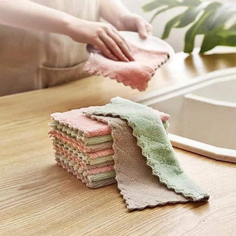 Khăn Lau Đa Năng Lau Bếp, Lau Bát Đĩa, Lau Bàn Siêu Thấm