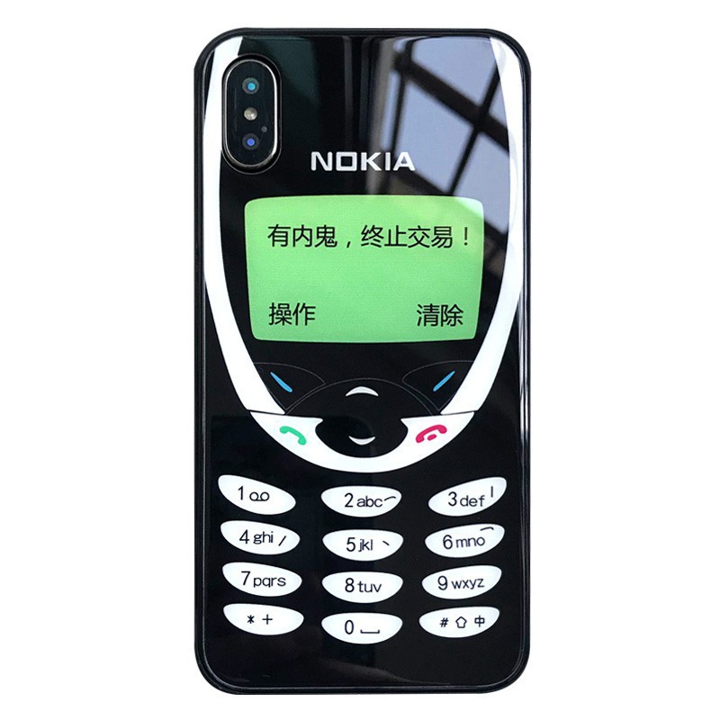 Ốp kính hình mô phỏng Nokia PK28 - iPhone 6/6S - 6 Plus/ 6S Plus - 7/ 8 - 7Plus/ 8Plus - X/XS/XS Max . ...