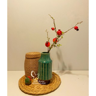 Bình Gốm Xương Cá - Bình Gốm Quà Tặng Decor Trang Trí - Men Gốm Cao Cấp - C21M7