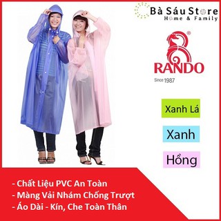 [Áo Mưa ]Dây Kéo Dài - Màu Trong - Rando