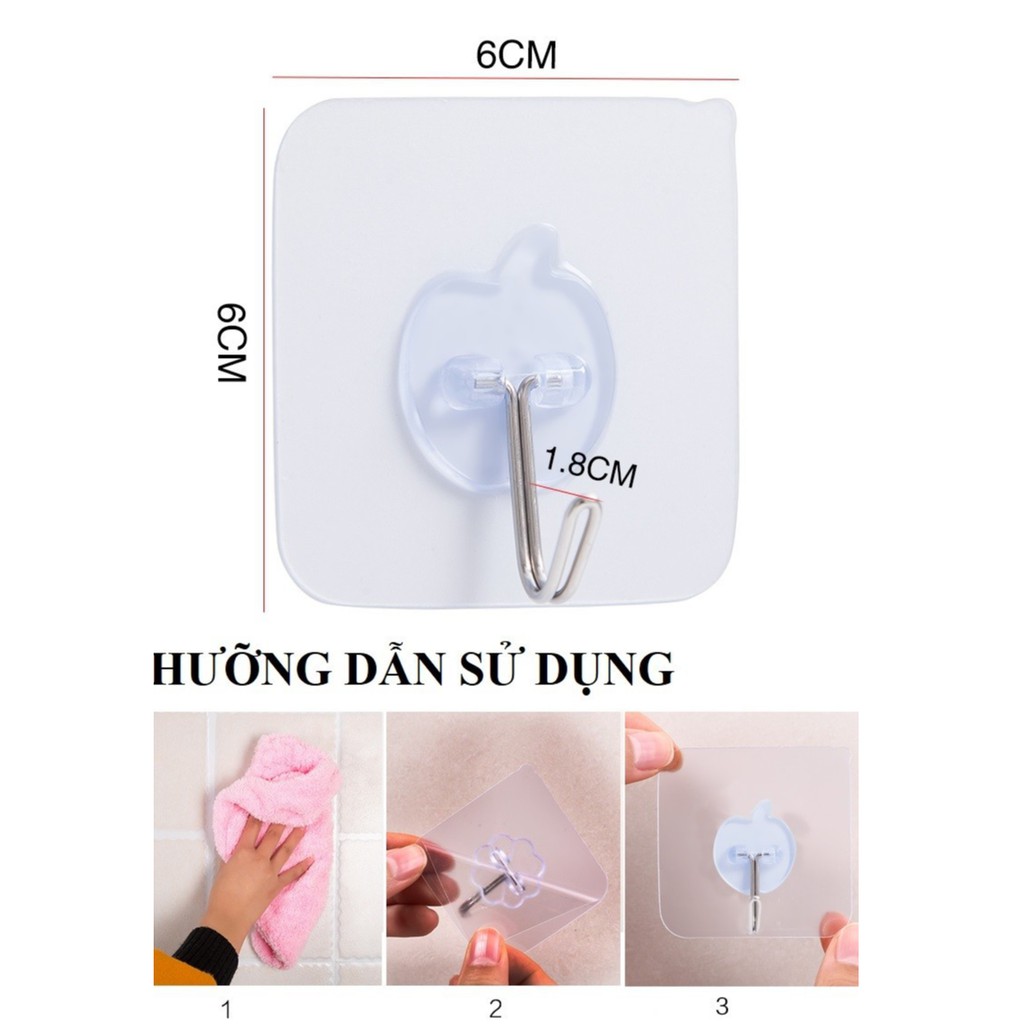 Móc dán trong suốt chịu lực 5kg siêu rẻ