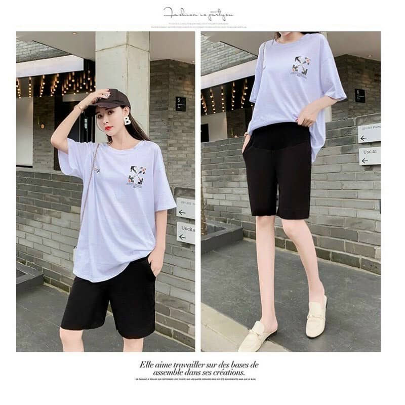 Quần Đùi Bầu Ống Rộng Chất Tăm to