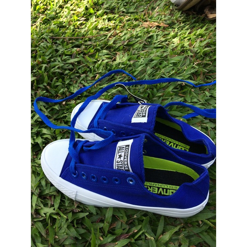 Giày Sneaker Chuck 2 Xanh Coban Nam Cổ Thấp