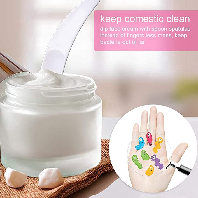 [Hàng mới về] Set 10 muỗng múc kem/mặt nạ/kem mắt làm đẹp cho da mặt dùng một lần nhỏ gọn