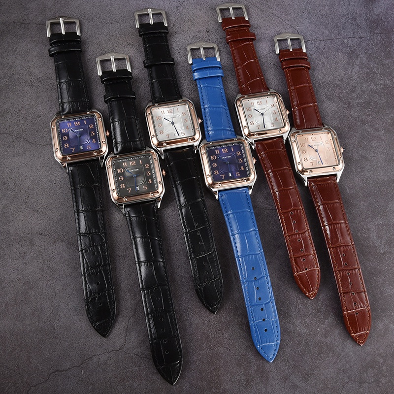 Đồng Hồ Đeo Tay Nam Có Lịch Ngày Dây Da Sang Trọng