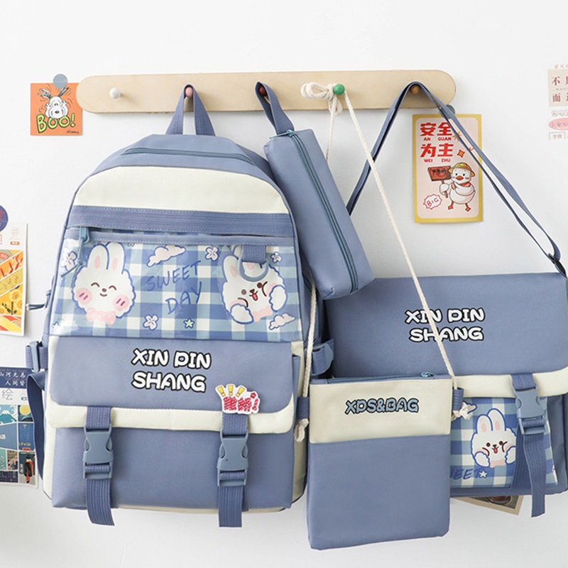 Seng set 4 Món Túi Đeo Vai Sức Chứa Lớn Thời Trang Hàn Quốc Dễ Thương Cho Nữ Sinh