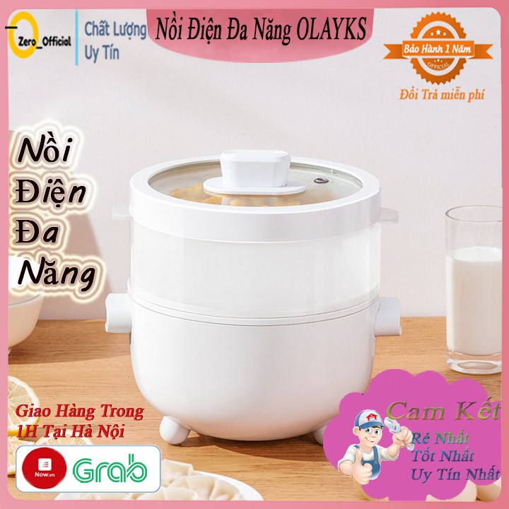 Nồi cơm điện đa năng OLAYKS, nồi điện đa năng cao cấp - bào hành 12 tháng.