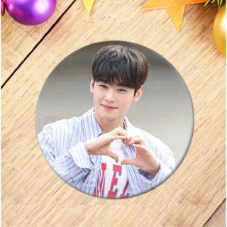 ASTRO Round Badge Brooch Pin