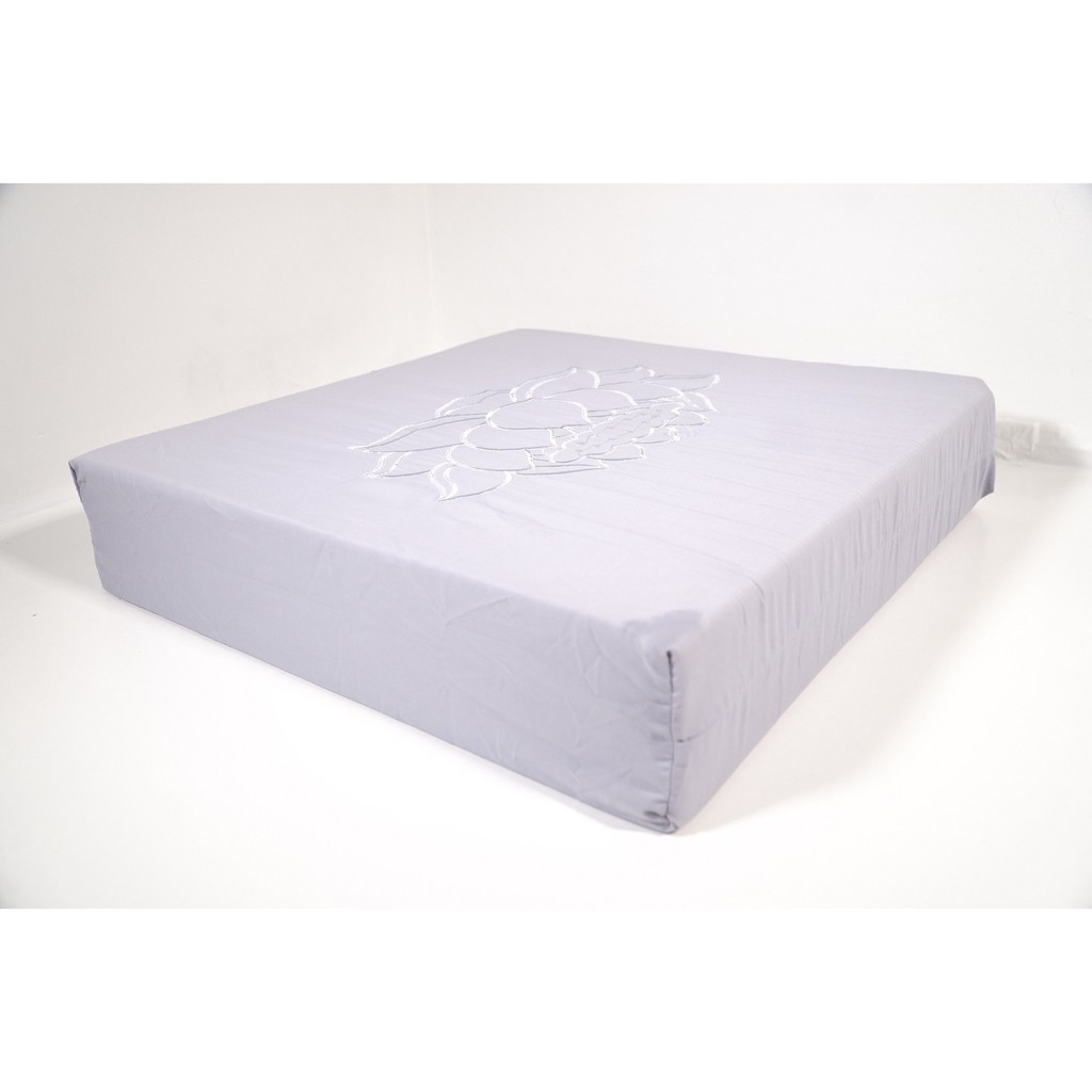 Toa cụ ngồi thiền làm lễ Phật vải mút thêu dày êm ái bền chắc nhiều màu - 48x47x10cm