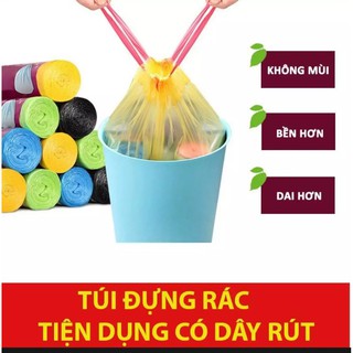 Túi Đựng Rác Tự Phân Huỷ Có Dây Rút - 45x50 cm - 15 túi/cuộn