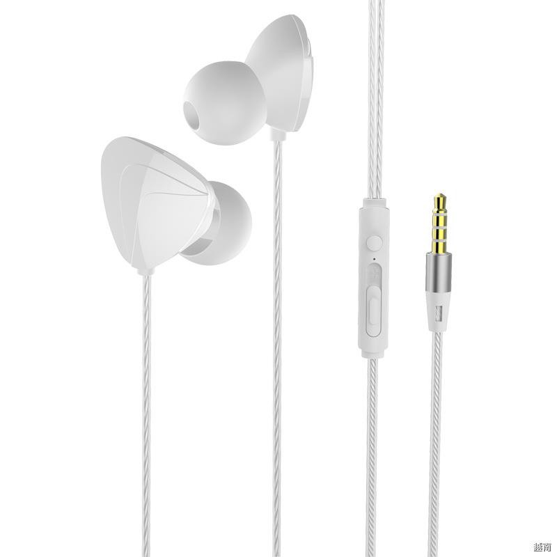 ❐Tai nghe in-ear K song máy tính bass nặng điện thoại di động điều khiển dây đa năng bằng kim loại lúa mì ma thuật