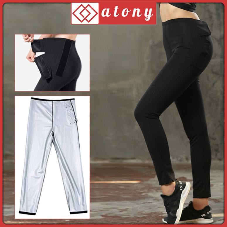 Quần Legging Tập Gym Giảm Cân ATONY - Sinh Nhiệt, Đổ Mồ Hôi, Giảm Mỡ Bụng, Hỗ Trợ Tập Yoga, Zumba, Aerobic, Chạy Bộ sexy