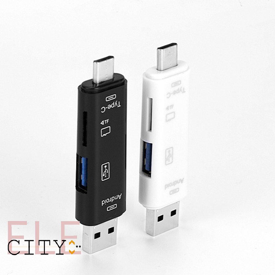 Đầu Đọc Thẻ 20ele 3 Trong 1 Usb 3.0 Type-C