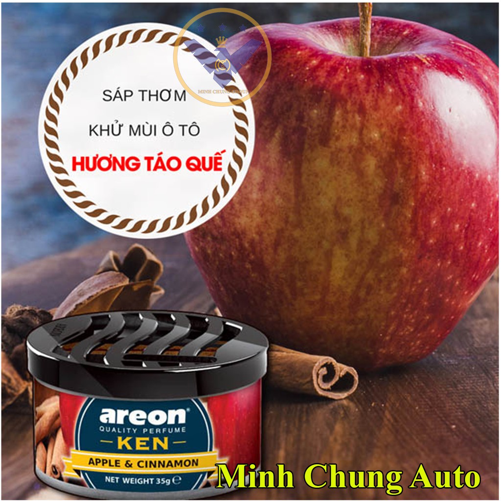 Sáp thơm ô tô AREON hương táo quế - Khử mùi ô tô, phòng ngủ, phòng khách