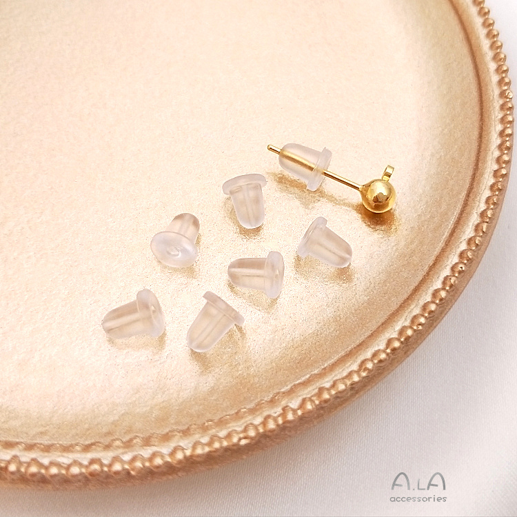 Bộ 500 Nút Bịt Tai Chống Trượt Bằng Silicon Trong Suốt