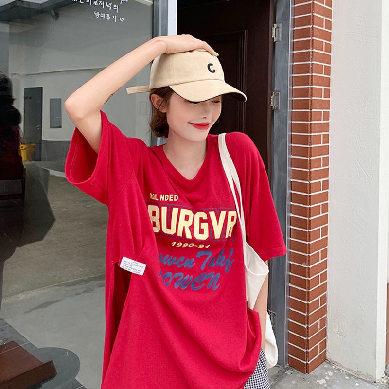 Áo Thun Form Rộng Tay Lỡ Phong Cách Hàn Quốc Dành Cho Nữ