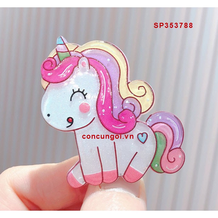 Kẹp tóc ngựa Pony Unicorn QT