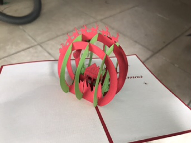Thiệp 3d cây thông noel