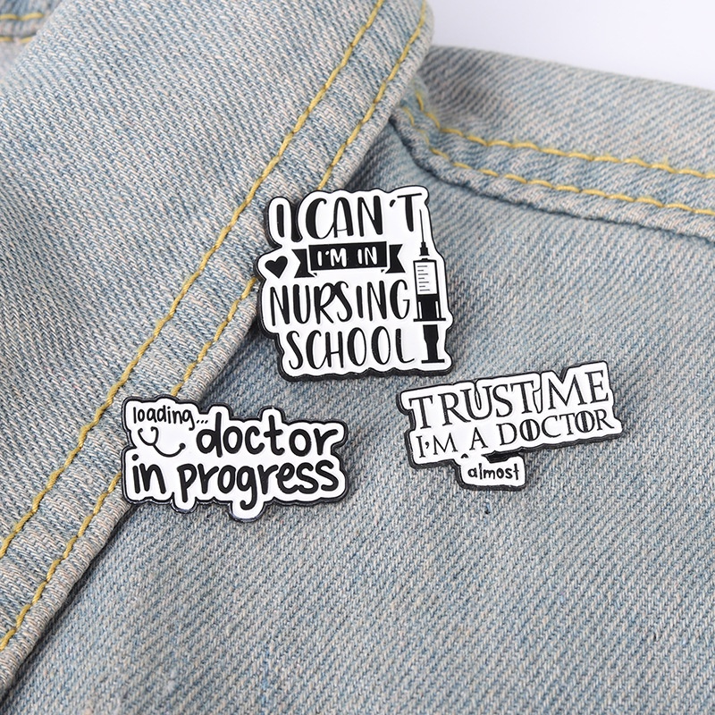 Ghim Cài Áo Hình Ống Nghe Bác Sĩ/Y Tá Hợp Kim Sáng Tạo Thời Trang