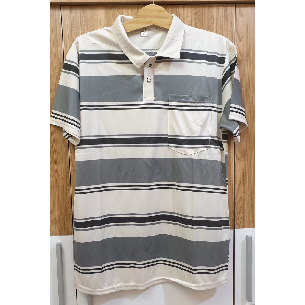 [HCM]Áo Thun Nam Trung Niên Sọc Ngang From Rộng Tay Lở Vải Thun Lạnh Cực Thoáng Mát SUNMEN Freesize (50-65kg) | BigBuy360 - bigbuy360.vn