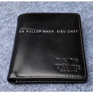 ví da nam cao cấp [hàng VNXK] ví đứng da bò pullup nâu đỏ