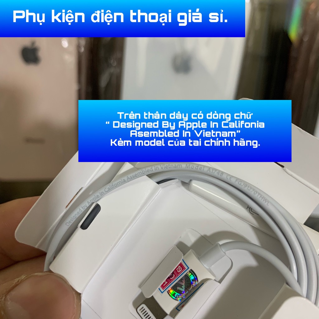 [Chính Hãng] Tai Nghe IPhone 6/6s/7/8/X/XsMax/11/11Pro/11ProMax  Zin Chính Hãng Bảo Hành 12 Tháng 1 Đổi 1.