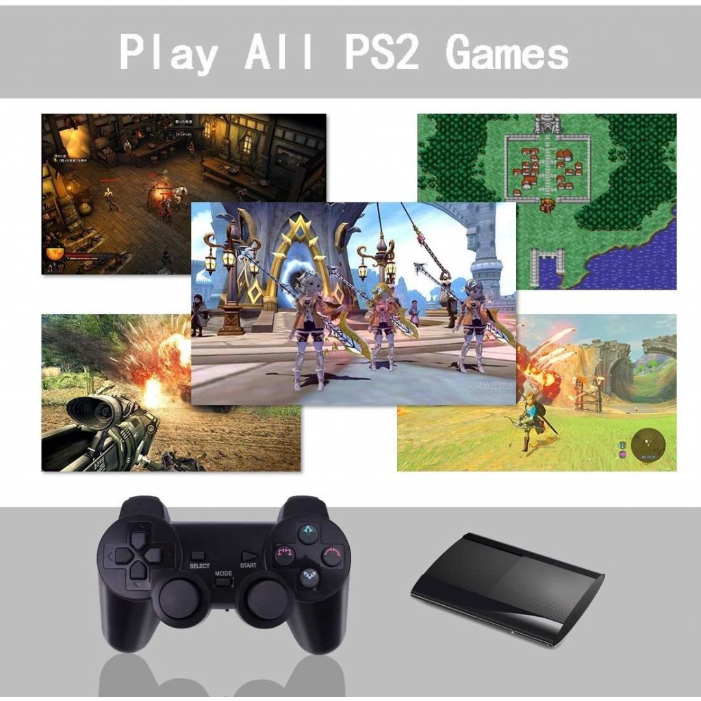 Tay Cầm Chơi Game Không Dây 2.4g Cho Sony Playstation 2 Ps2 Play Station 2 Ftp