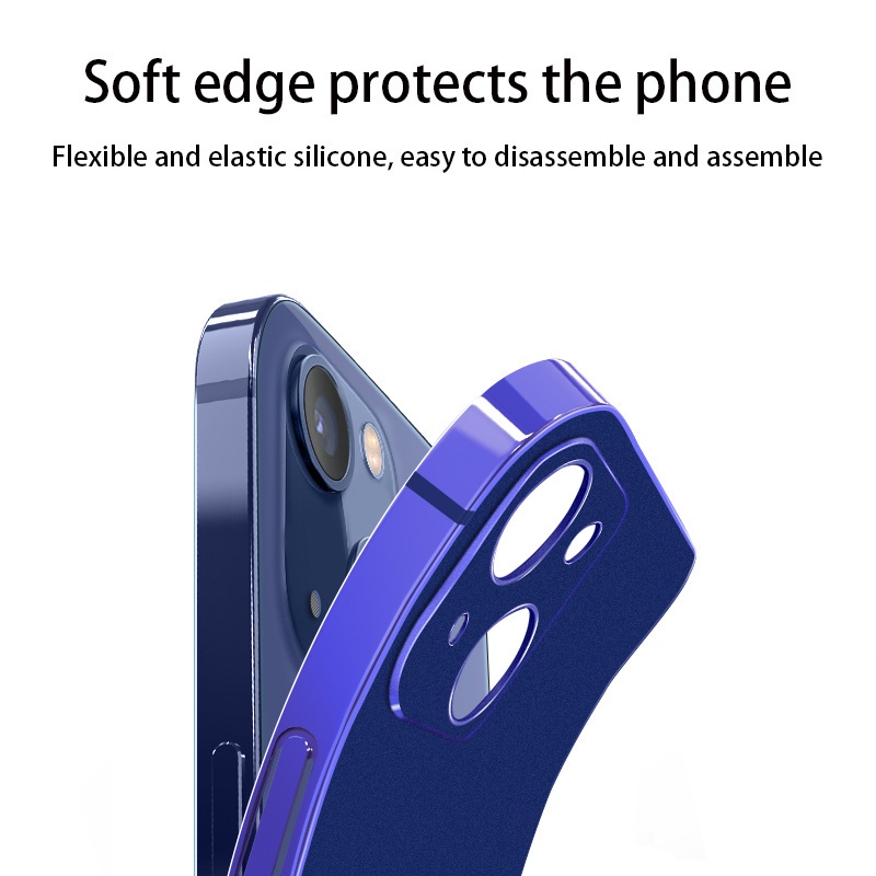 Ốp Điện Thoại Silicon Dẻo Tráng Gương Sang Trọng Cho iPhone 13 14 Pro Max 14 Plus