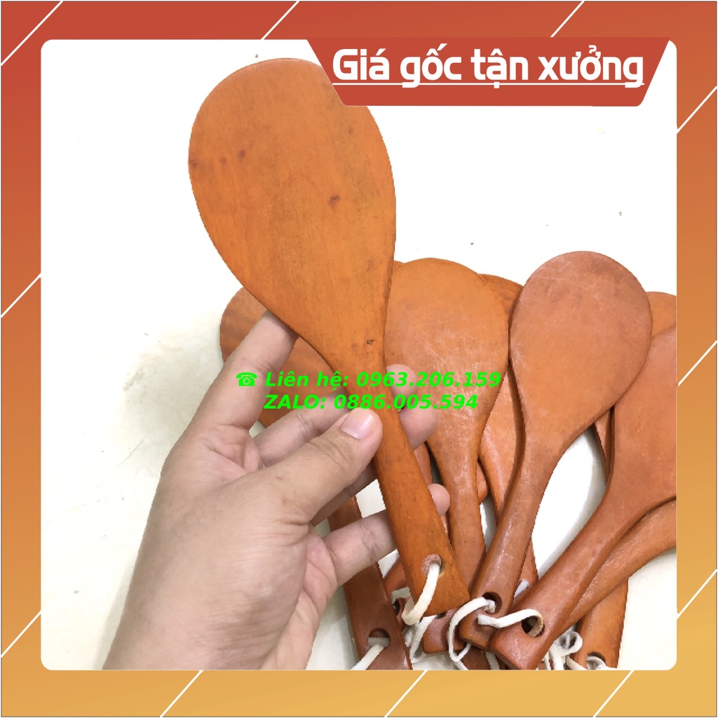 Muôi, Môi, Thìa Xới Cơm, Chiên Xào Chất Liệu Bằng Gỗ Siêu Cứng