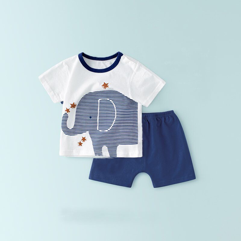 [Thun lạnh] Đồ bộ Bé Trai, Bé Gái dễ thương, Bộ cộc tay cho bé mặc nhà, Bộ quần áo trẻ em mùa hè 4-18kg