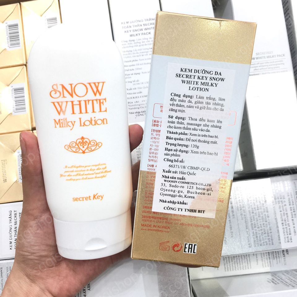 Sữa Dưỡng Trắng Da Secret Key Snow White Milky Lotion