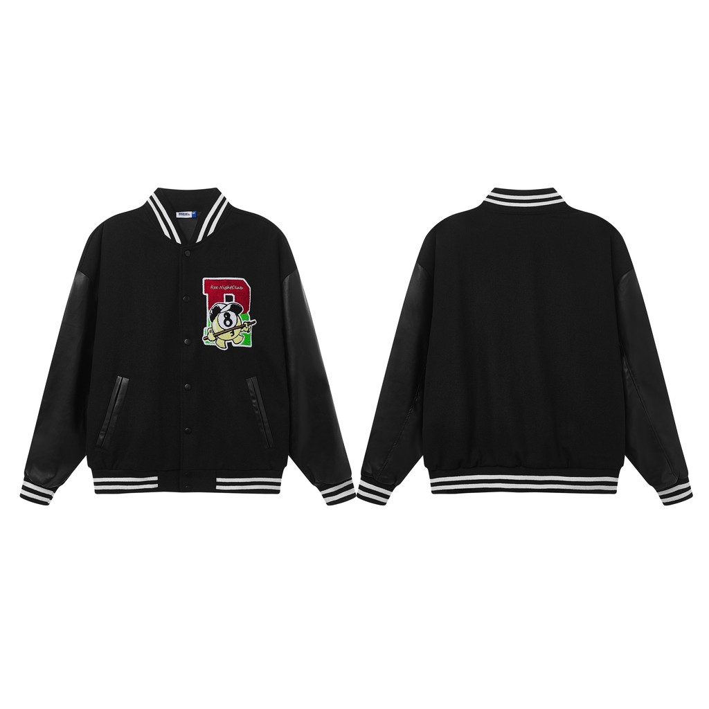 ÁO KHOÁC VARSITY PHỐI DA BY REE,