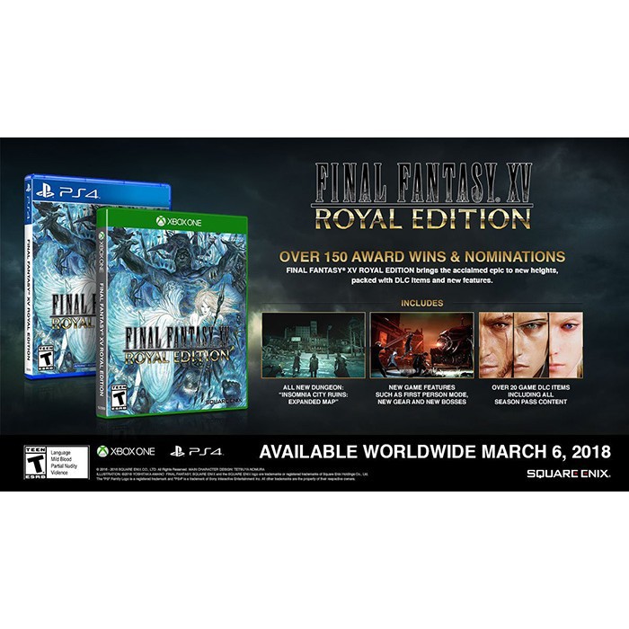 [Freeship toàn quốc từ 50k] Đĩa Game PS4: Final Fantasy XV Royal Edition - hệ US