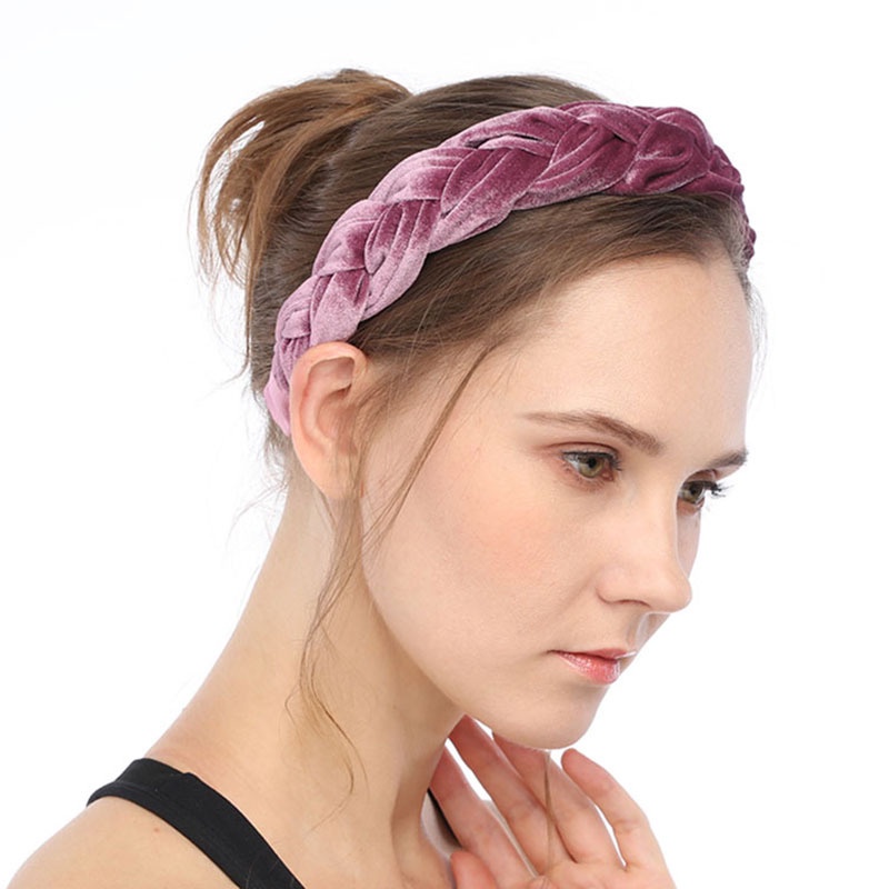 Haimeikang Phụ kiện tóc thời trang nữ Băng đô nhung mềm