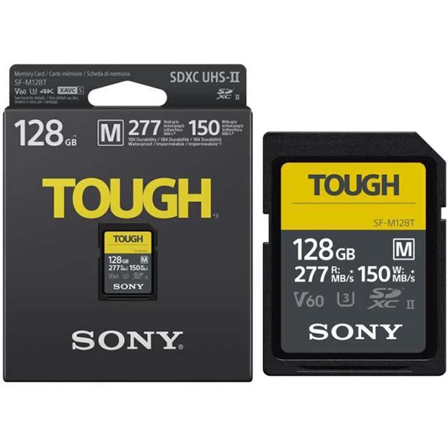 Thẻ nhớ Sony 128GB SDXC SF-M series TOUGH UHS-II 277/150MB/s