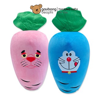 Gấu bông gối ôm củ cải hình thú bông hoạt hình size 80cm quà tặng bạn gái shop gấu bông béo phì