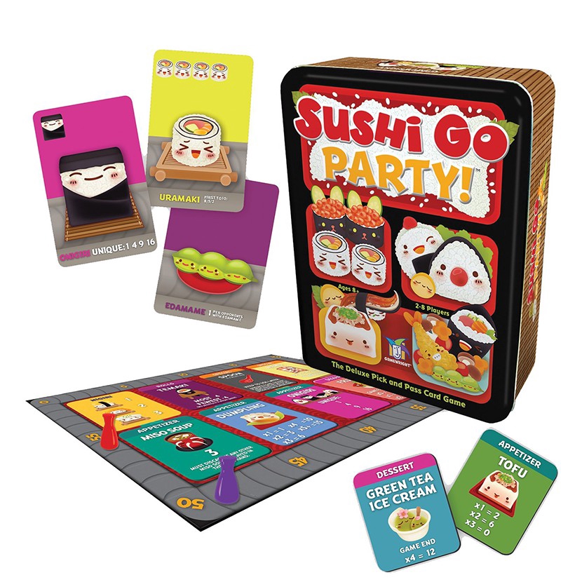 Bộ thẻ trò chơi Sushi Go Party! vui nhộn dành cho gia đình