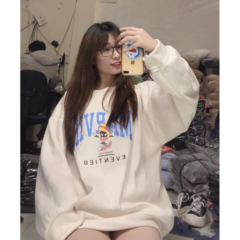 Áo Nỉ MARVIN (Ẩnh Thật, Video Thật) - Áo Nỉ Free Size Siêu Hot | BigBuy360 - bigbuy360.vn