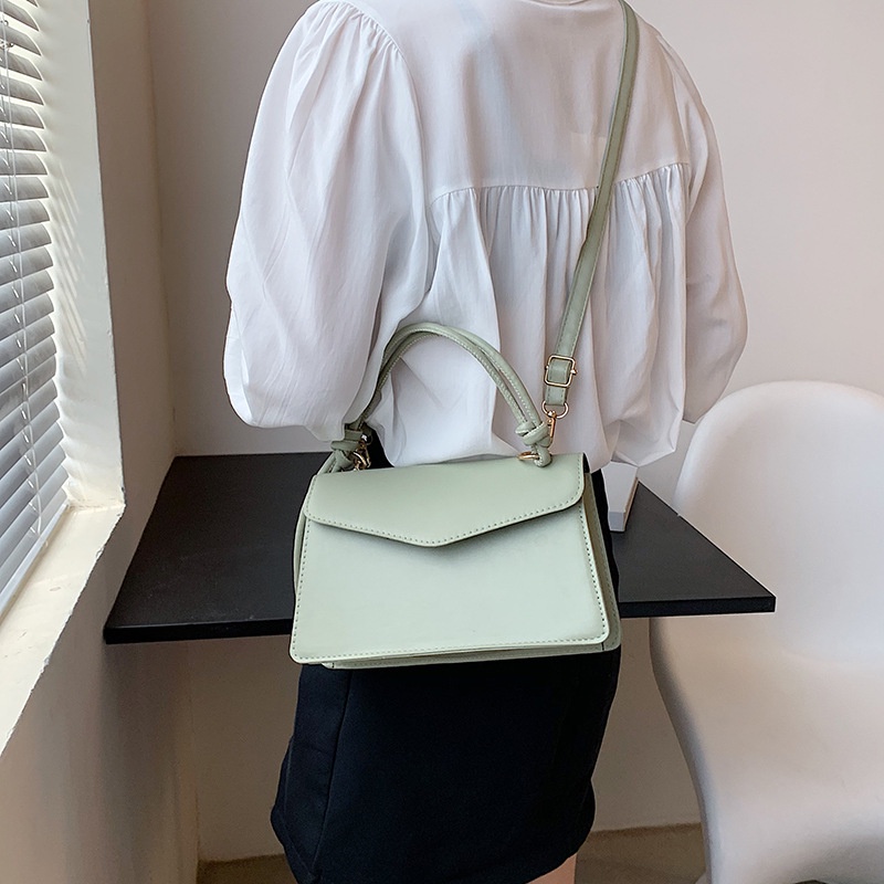new fashion portable small square bag net red simple one Shoulder Messenger Bag